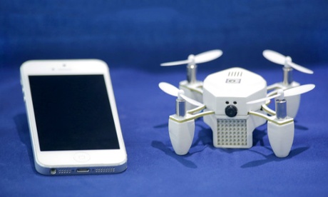 Palm-sized drone funded through Kickstarter.