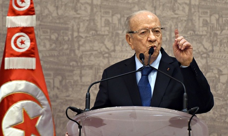 Tunisian newly-elected President Beji Ca