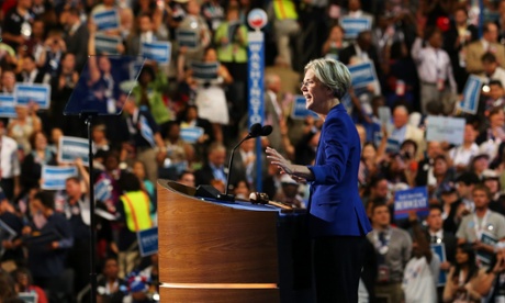 Elizabeth Warren speaks at the Democratic National Convention in 2012.