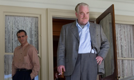 Joaquin Phoenix and Philip Seymour Hoffman in The Master.