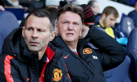 Louis van Gaal before the start at White Hart Lane.