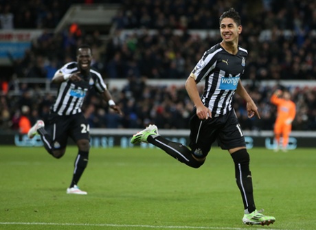 Perez celebrates his fifth goal of the season.