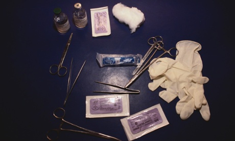 Instruments used in female genital mutilation.