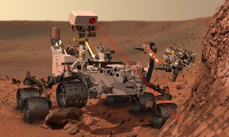 CGI issued by NASA depicting the Curiosity rover, of the Mars Science Laboratory (MSL) mission as Evidence of life on Mars may have been detected by the American space agency robot.