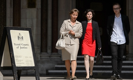 Marina Litvinenko (left) and son Anatoly at the High Court in central London, in July 2014