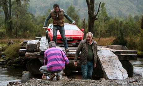 James May, Richard Hammond and Jeremy Clarkson in the Top Gear Patagonia special, which sparked a diplomatic incident with Argentina over an alleged jibe about the Falklands War 