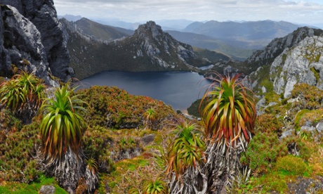 Lake Oberon in Tasmania, Australia.