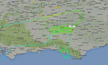 Virgin flight VS43 from Gatwick to Las Vegas