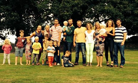 June Crompton with her family