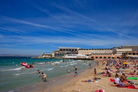 Plage de Catalans, Marseille.