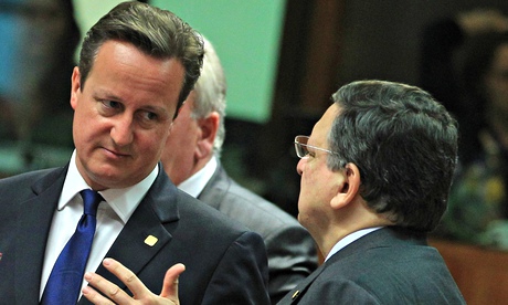 David Cameron and José Manuel Barroso