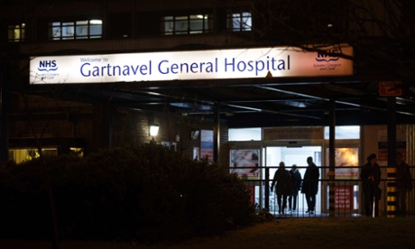 Gartnavel General Hospital, Glasgow, where a healthcare worker is being treated after being diagnosed with Ebola a day after returning from Sierra Leone.