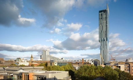 The Beetham Tower, the most visible symbol of shiny new Manchester