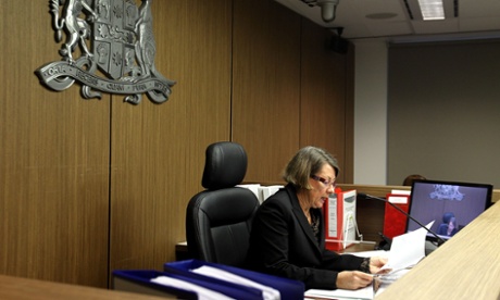Icac commissioner Megan Latham addresses an inquiry in NSW in August.  
