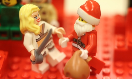 Greens senator Larissa Waters disses Santa during a visit to the #BrickSenate for supplying sexist Kris Kringles.