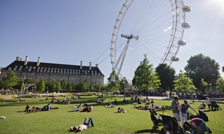 Heatwaves hit England in July 2014. The year has seen the average temperature 1.5C higher than the long-term average.