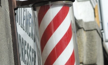 Barbers shop pole.