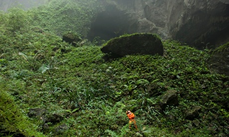 A Hang Son Doong cave  explorer in Phong Nha-Ke Bang National Park, World Heritage Site