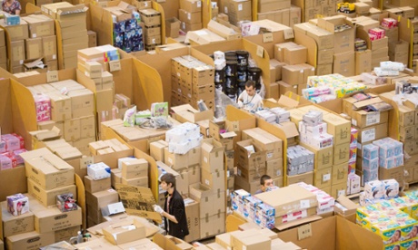 Amazon's largest distribution warehouse just outside Peterborough.