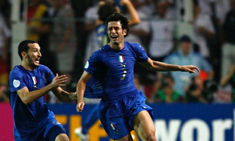 Fabio Grosso celebrates