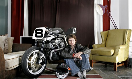 Guy Martin at home in north Lincolnshire.