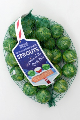 Marks & Spencer chocolate sprouts.Photo by Christian SinibaldiFor G2christmas still lives