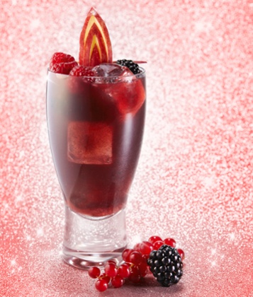 Christmas apple berry cocktail