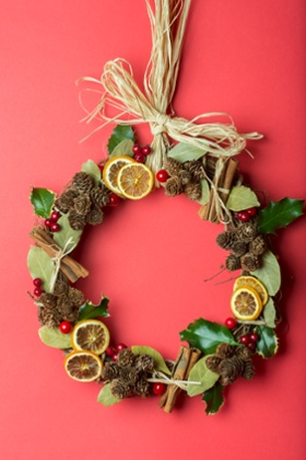 Start with young, bendy shoots, and add whatever decorations you fancy.