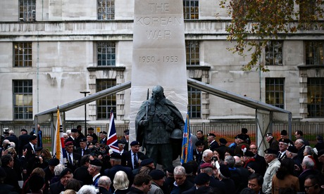 Memorial to those who faught in the Korean war unveiled in London