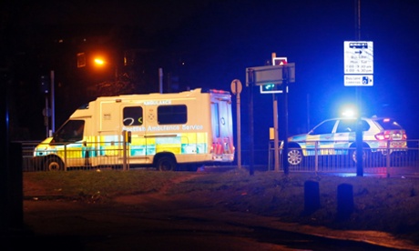 A healthcare worker is moved from the Brownlee Unit for Infectious Diseases at the Gartnavel Hospital campus, Glasgow, to Glasgow Airport ahead of being taken to the Royal Free Hospital in London, after she was diagnosed with Ebola after returning from Sierra Leone.