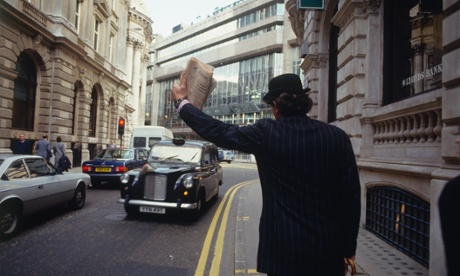 The City of London in 1986: no Uber, no smart phone.