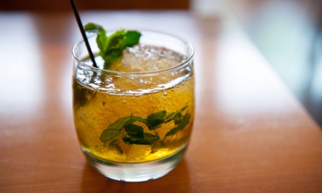 Bourbon-based mint julep.