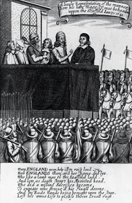 The execution of King Charles I at Whitehall on 30 January 1649