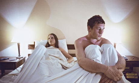 'Sex is once a month, painful for her and embarrassing for me' (posed by models).