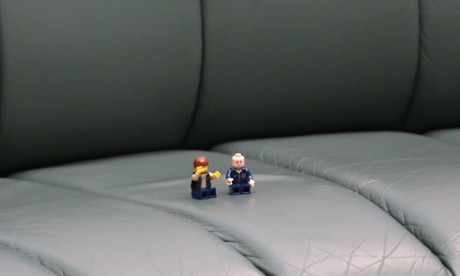 Lego avatars of Tony Burke (left) and Christopher Pyne.