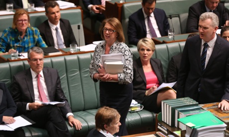The member for Ballarat Catherine King is evicted while Tony Burke objects.