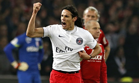 Edinson Cavani of  Paris St Germain