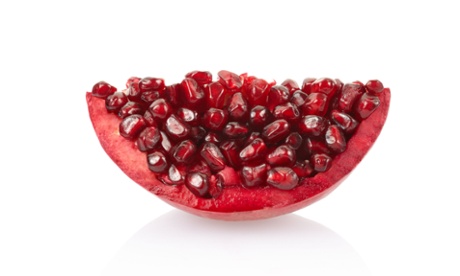 Pomegranate slice.