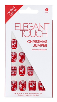 Elegant Touch Christmas Jumper Nails