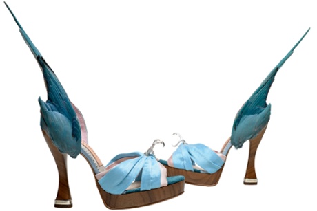 'Parakeet' shoes, by Caroline Groves (1959).