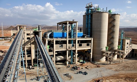 MDG : UK Aid development programme : DFID  New cement factory opens in Ethiopia