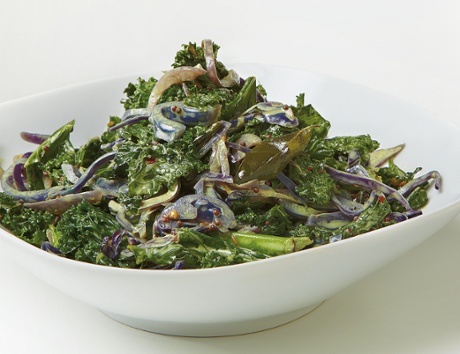 Thomasina Miers' shredded red cabbage and kale coconut curry