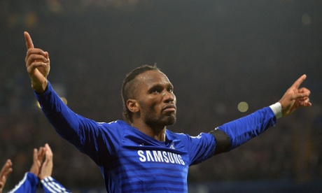 Didier Drogba in action for Chelsea. His form against Tottenham meant that his side did not miss Diego Costa.