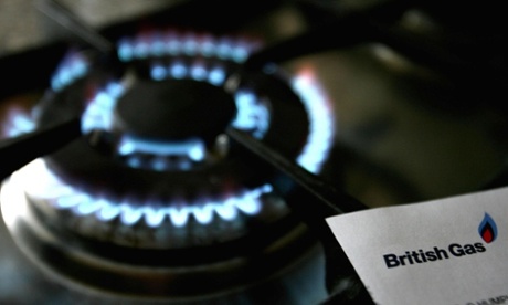 British Gas bill near hob