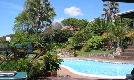 Wailana pool from sundeck, Wailana Beach Lodge, Ramsgate, South Africa