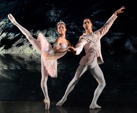 'Confident and expansive': Celine Gittens and Tyrone Singleton in The Nutcracker at Birmingham Hippodrome.