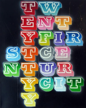 Ben Eine's Twenty First Century City.