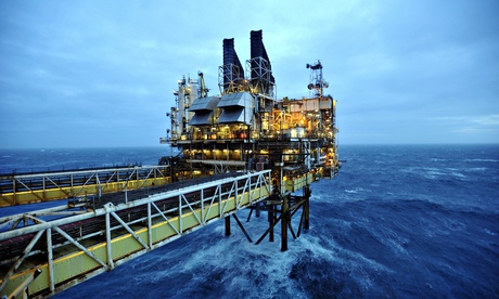 North Sea oil platform