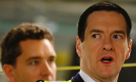 George Osborne before delivering the autumn statement to parliament.