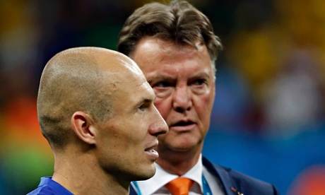 Arjen Robben and Louis van Gaal 